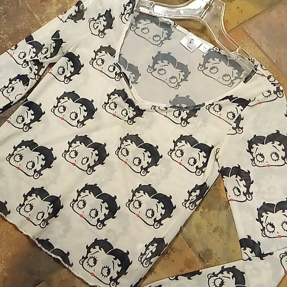 Sheer Betty Boop top - Picture 2 of 8
